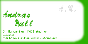 andras mull business card